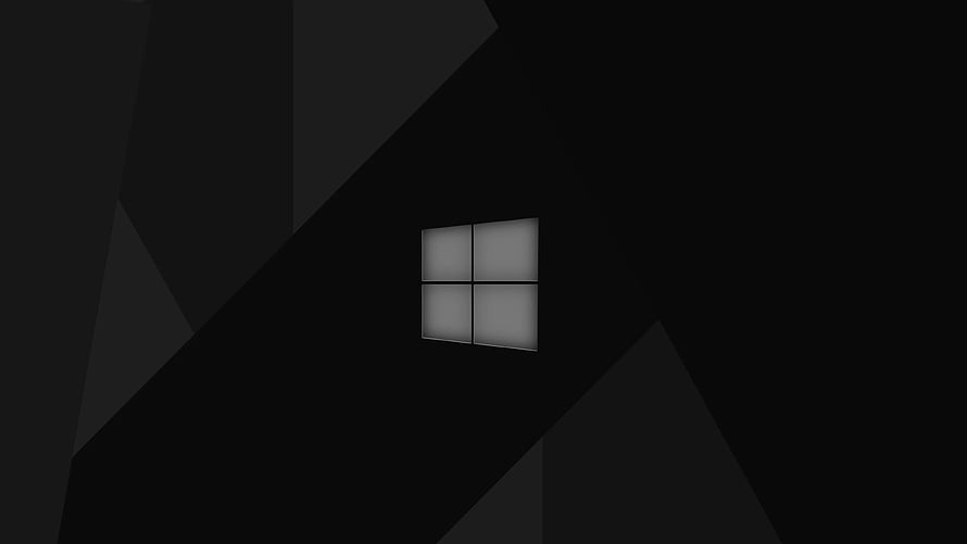 Windows 10 Material Design Dark Geometric Minimalist Desktop Background HD wallpaper