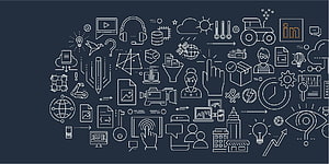 Global Technology and Cloud Computing Concept Map with Line Art Icons HD wallpaper