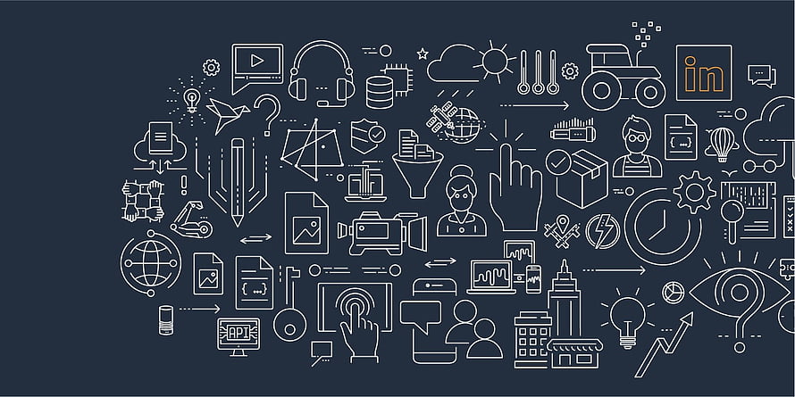 Global Technology and Cloud Computing Concept Map with Line Art Icons HD wallpaper