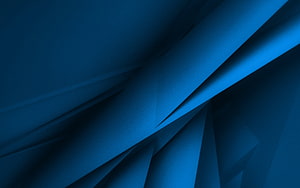 Deep Blue Abstract Geometric Background with Layered 3D Shapes and Sharp Diagonal Lines HD wallpaper