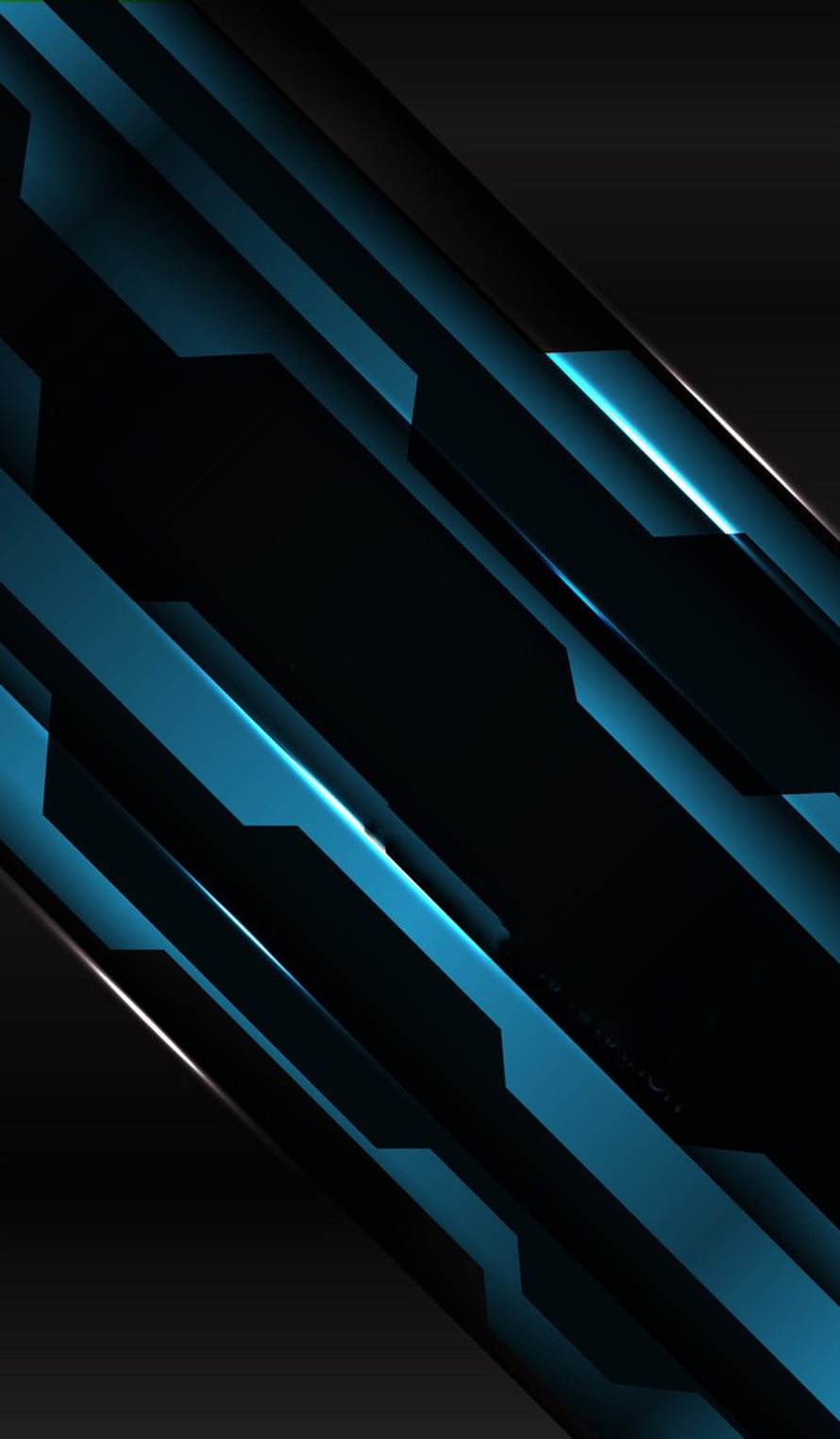 Sleek Diagonal Blue Neon Lines on Black Background for Modern Tech Aesthetic HD phone wallpaper