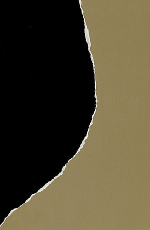 Torn Brown Paper Edge Against Black Background Minimalist Texture HD phone wallpaper