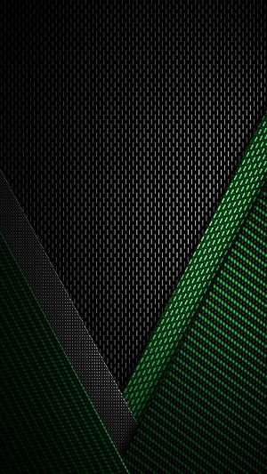 Abstract Geometric Green and Black Diagonal Pattern with Textured Mesh Background HD phone wallpaper