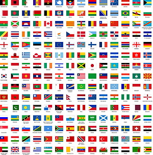 Complete Collection of National Flags From Every Country Around The World HD phone wallpaper