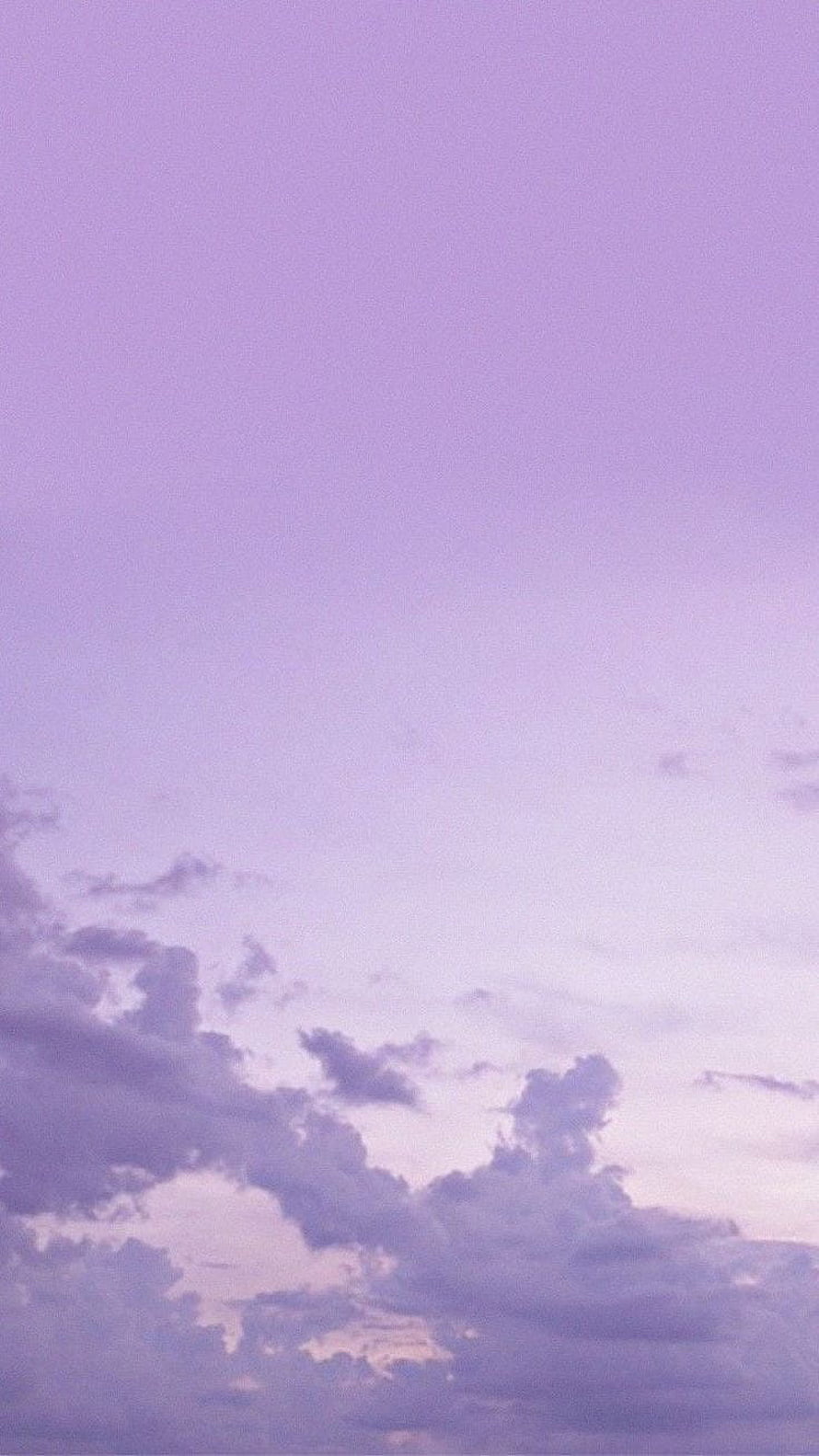 Soft Lavender Sky with Pastel Clouds and Dreamy Aesthetic HD phone wallpaper