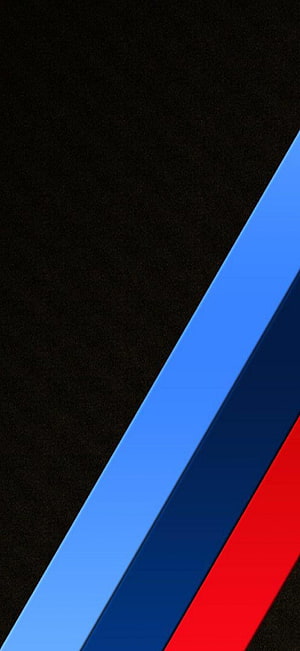 BMW M Performance Diagonal Stripes on Black Background HD phone wallpaper