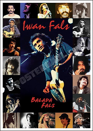 Iwan Fals Balada Fals Concert Poster Collage with Acoustic Guitar and Stage Performance Photos HD phone wallpaper