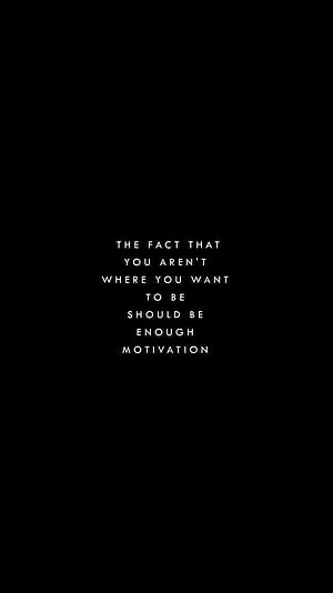Minimalist Black Background with White Motivational Quote Text HD phone wallpaper