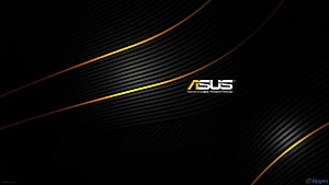 Asus Black and Gold Abstract Curved Lines Desktop Background HD wallpaper