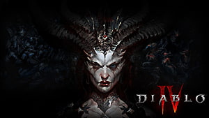 Lilith Character Art from Diablo IV Dark Fantasy Video Game HD wallpaper