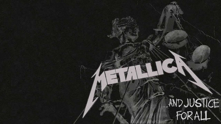 Metallica And Justice For All Album Artwork Featuring Lady Justice Statue HD wallpaper