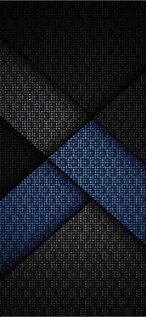 Abstract Geometric Weave Pattern in Black and Blue Tones HD phone wallpaper