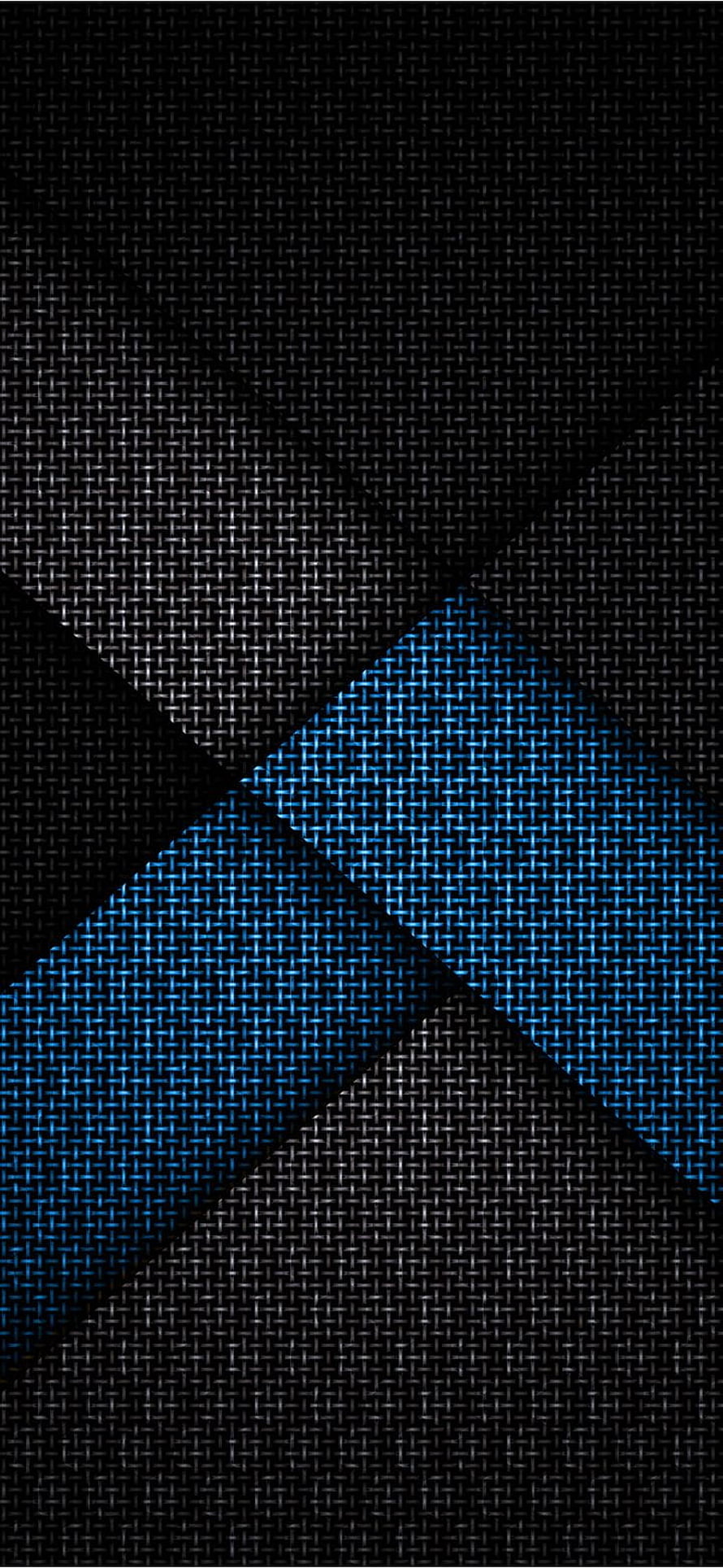 Abstract Geometric Weave Pattern in Black and Blue Tones HD phone wallpaper