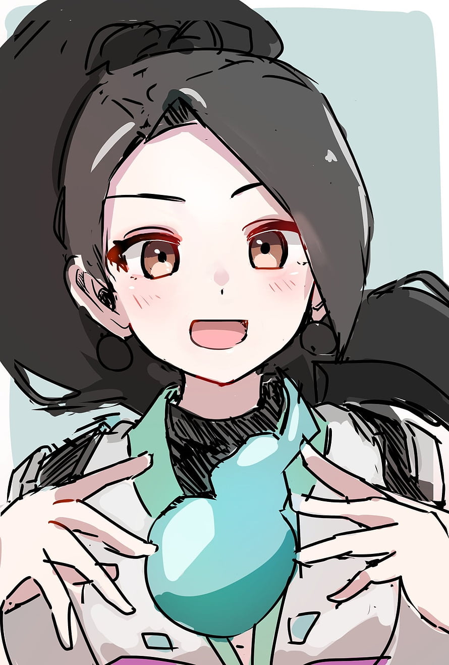 Sage from Valorant anime-style portrait holding a glowing teal orb with a cheerful expression HD phone wallpaper