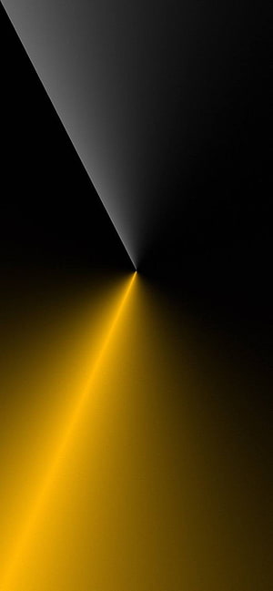 Minimalist Black and Yellow Geometric Light Beam Abstract Wall Art HD phone wallpaper