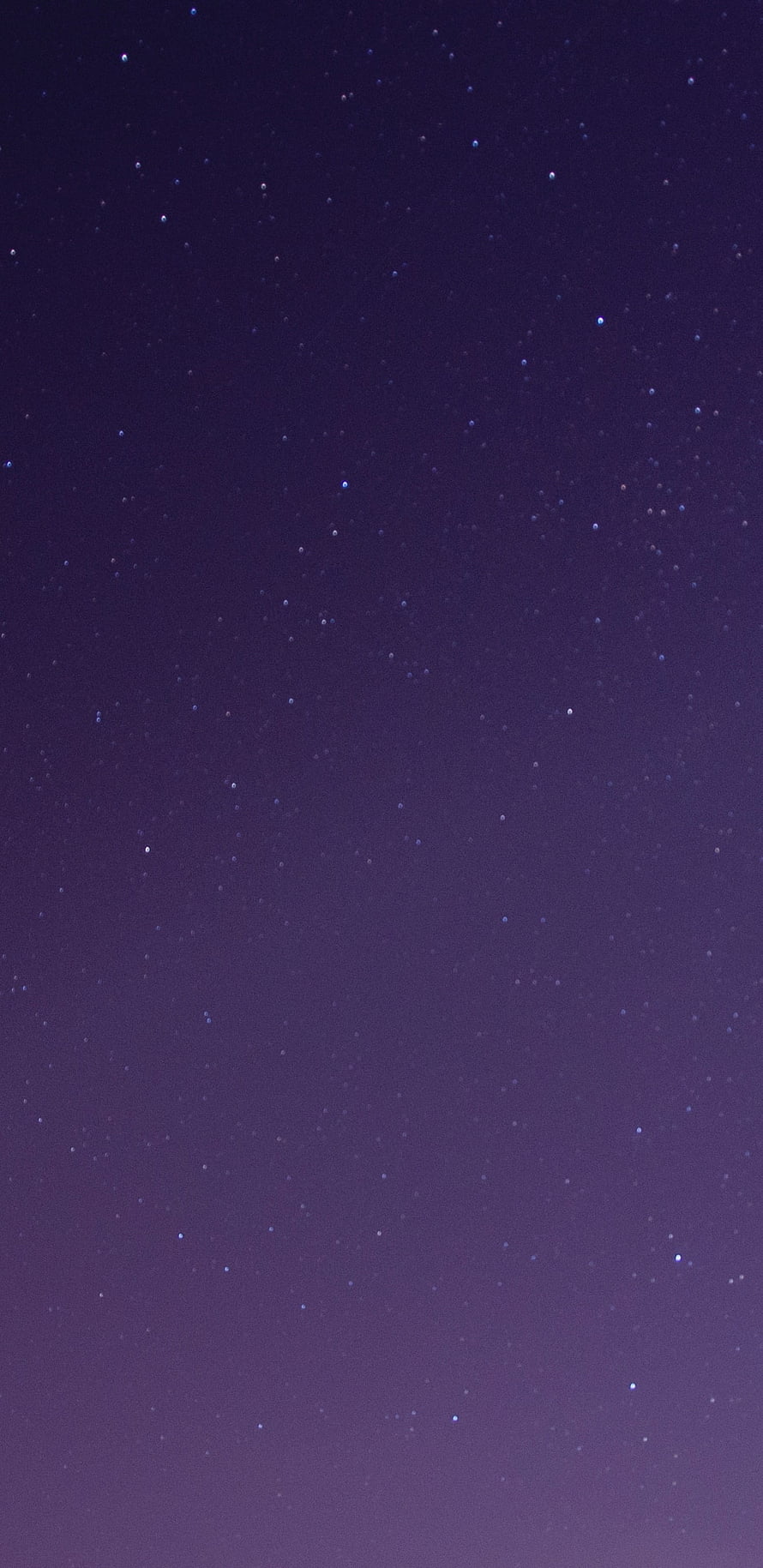 Deep Purple Night Sky with Scattered Stars and Soft Gradient Glow HD phone wallpaper