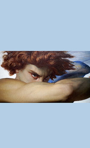 Fallen Angel Oil Painting by Alexandre Cabanel HD phone wallpaper