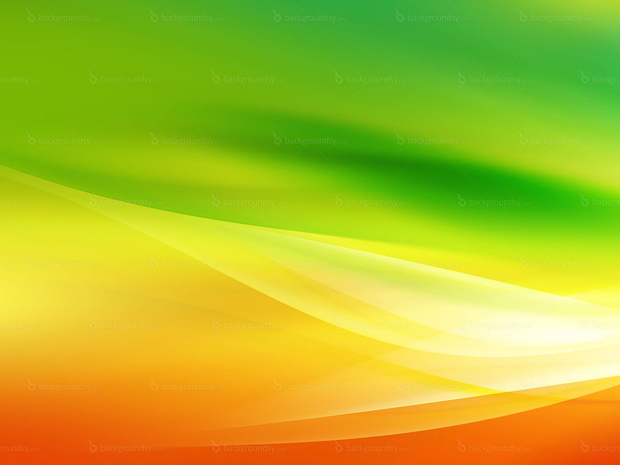 Vibrant Green Yellow and Orange Abstract Gradient Wave Background HD wallpaper