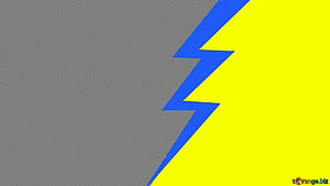 Blue Lightning Bolt on Yellow and Gray Checkered Background HD wallpaper