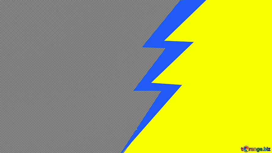 Blue Lightning Bolt on Yellow and Gray Checkered Background HD wallpaper