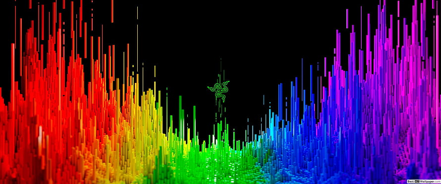 Razer Chroma RGB Spectrum 3D Audio Visualizer Wallpaper HD wallpaper