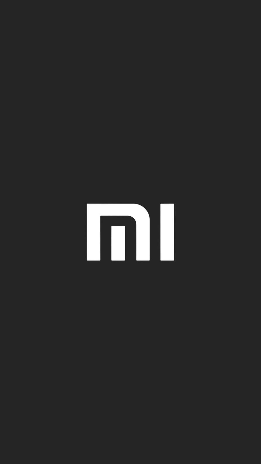 Minimalist Xiaomi Logo on Dark Background HD phone wallpaper