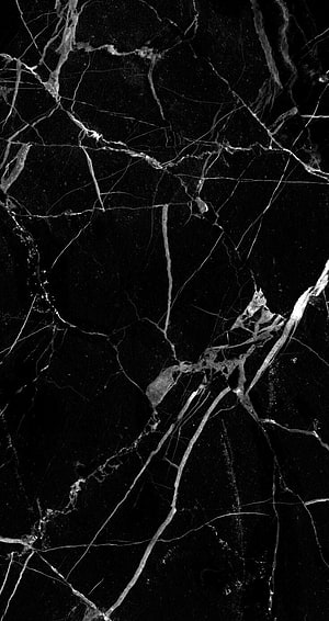 Black Marble Texture with White Veins and Cracked Surface Pattern HD phone wallpaper