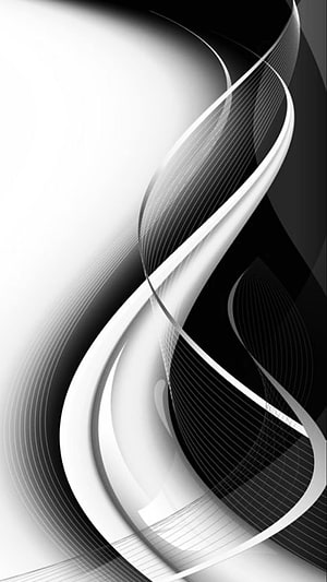 Monochrome Abstract Flowing Ribbons and Curved Lines on Black and White Background HD phone wallpaper