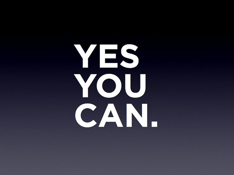 Minimalist Motivational Typography on Dark Gradient Background HD wallpaper