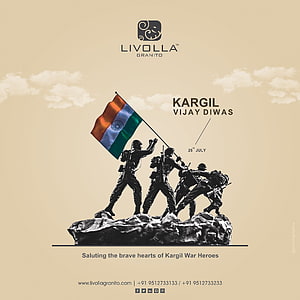 Kargil Vijay Diwas Memorial Tribute to Indian Army War Heroes HD phone wallpaper