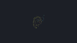 Gruvbox Neofetch ASCII Art on Dark Terminal Background HD wallpaper
