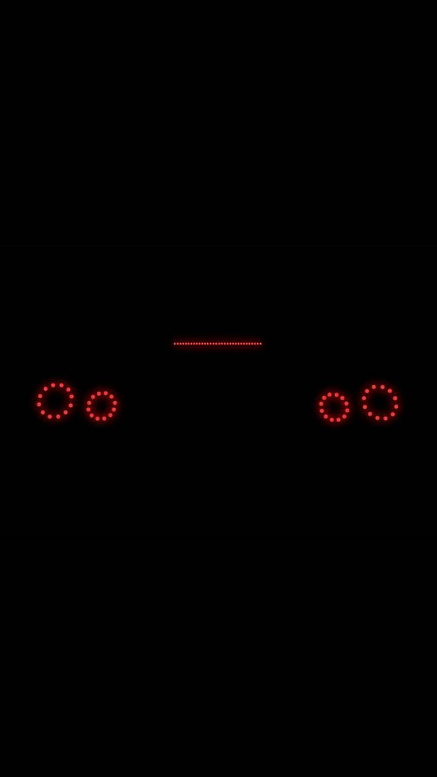 Nissan GTR R34 Red LED Tail Light Design on Black Background HD phone wallpaper