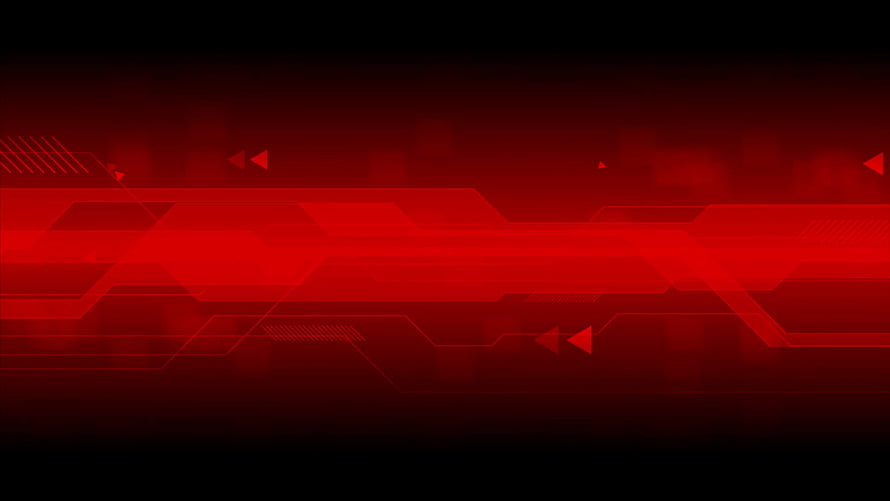 Futuristic Red Digital Circuit Board Abstract Technology Background HD wallpaper