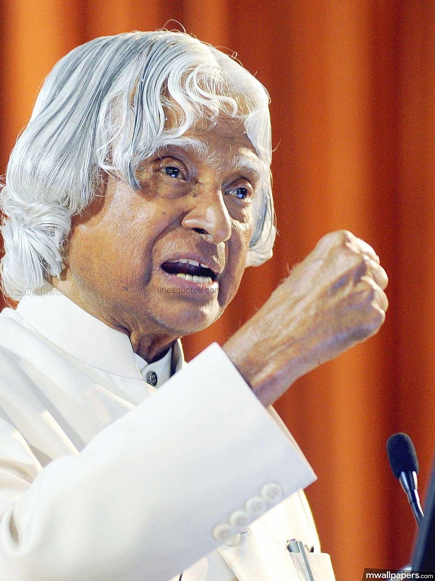 A.P.J. Abdul Kalam Speaking at a Public Event in White Attire HD phone wallpaper