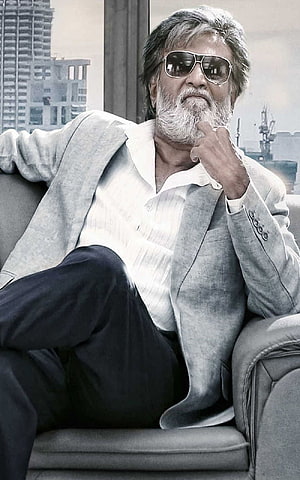 Rajinikanth in Kabali Movie Poster Wearing Sunglasses and Grey Suit HD phone wallpaper