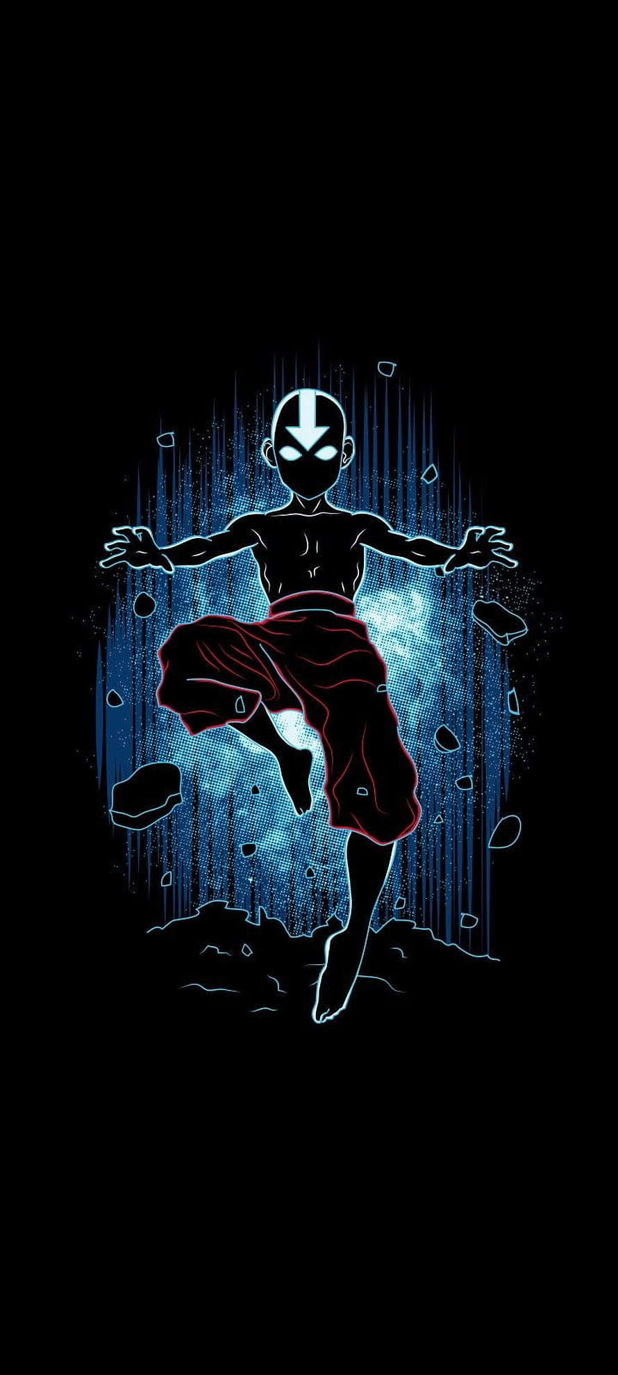 Aang Avatar The Last Airbender Airbending Action Illustration HD phone wallpaper