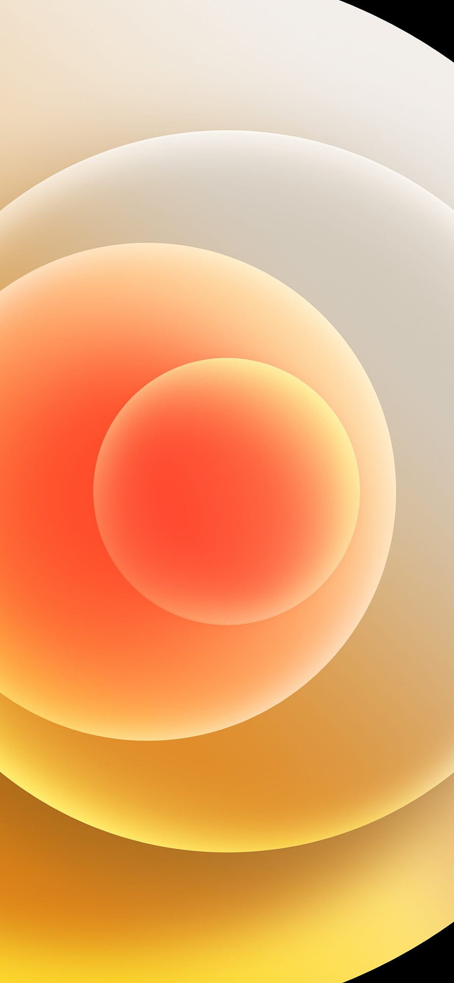 Warm Gradient Abstract Circles Minimalist Wallpaper HD phone wallpaper