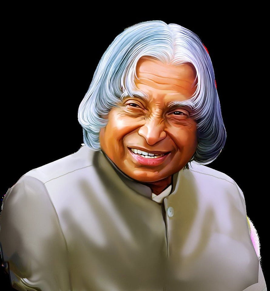 A. P. J. Abdul Kalam Digital Portrait in White Kurta with Warm Smile HD phone wallpaper