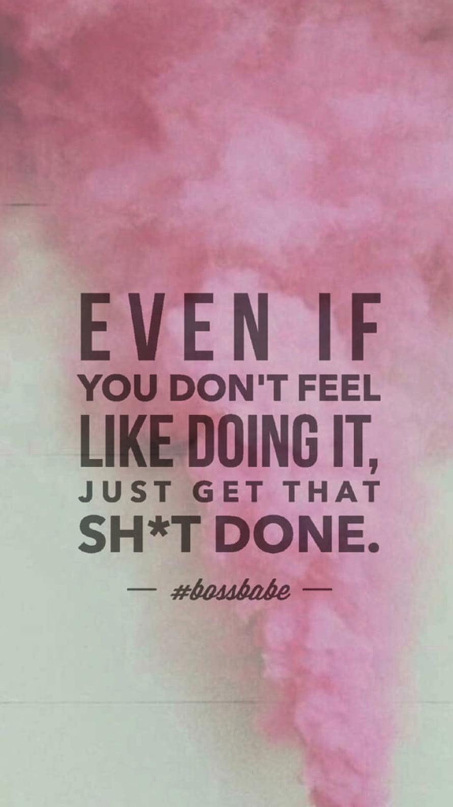 Inspirational Boss Babe Quote on Soft Pink Watercolor Background HD phone wallpaper