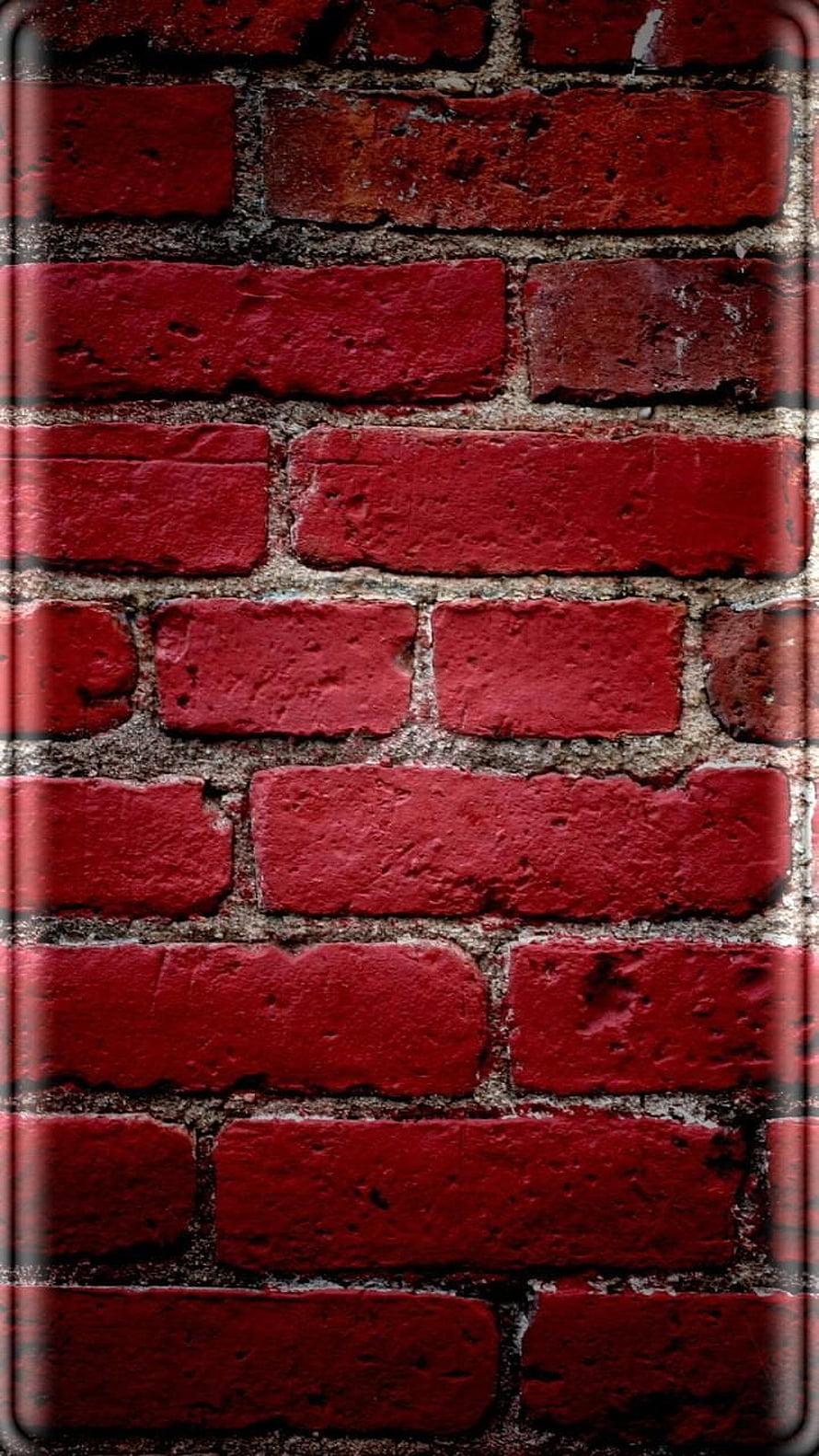 Rustic Red Brick Wall Texture with Weathered Mortar and Vintage Industrial Character HD phone wallpaper