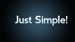 Minimalist Just Simple Text on Dark Blue Gradient Background HD wallpaper