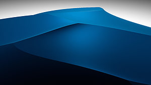 Minimalist Blue Mountain Landscape Abstract Digital Art Wallpaper HD wallpaper