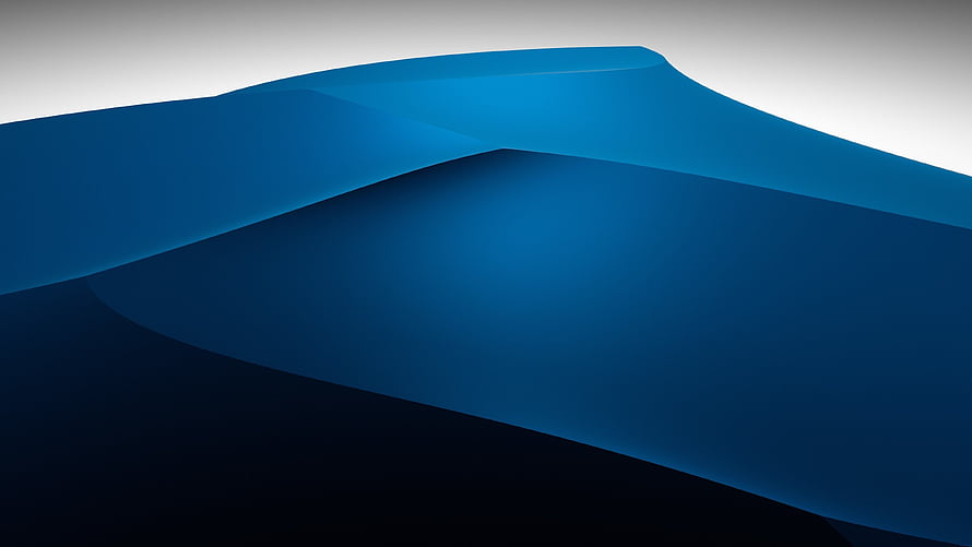 Minimalist Blue Mountain Landscape Abstract Digital Art Wallpaper HD wallpaper