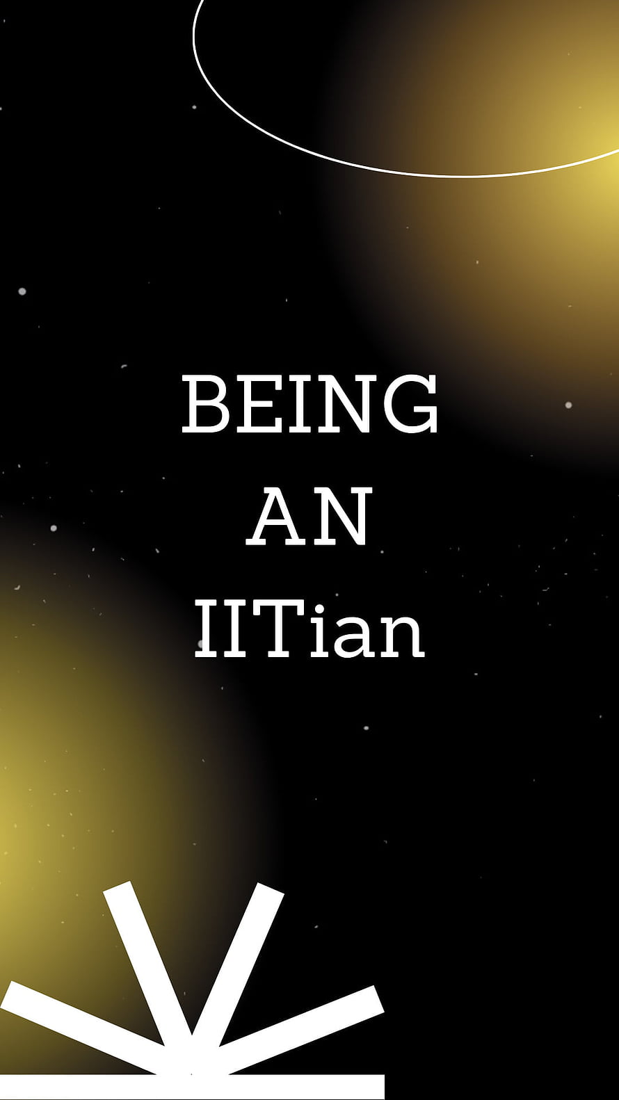 Being an IITian: Minimalist Black and Gold Motivational Quote Wallpaper HD phone wallpaper