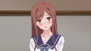Ayane Shirakawa from Overflow Anime in School Uniform HD wallpaper