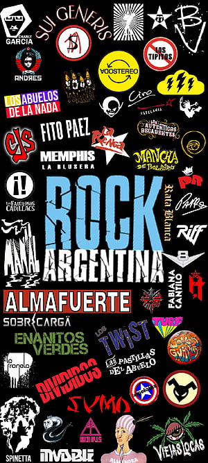 Rock Argentina Band Logos Collection Featuring Soda Stereo, Bersuit Vergarabat, and Divididos HD phone wallpaper