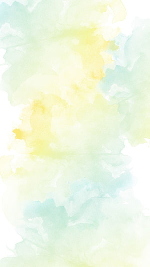 Soft Pastel Watercolor Background with Gentle Yellow and Mint Green Washes HD phone wallpaper