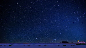 Homer Simpson Staring At Starry Night Sky From Desert Road HD wallpaper