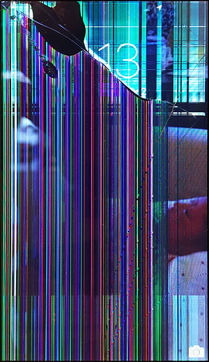 Vibrant Vertical Glitch Art with Digital Distortion and Colorful Pixel Stripes HD phone wallpaper