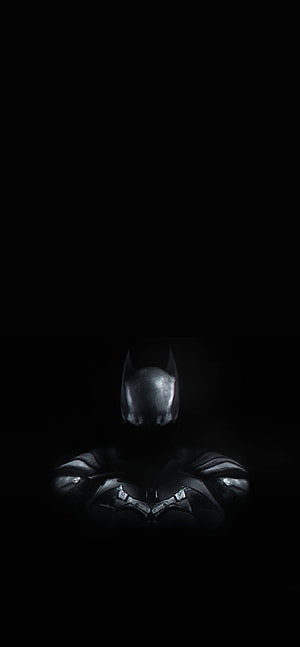 Batman in Dark Tactical Armor Emerging from Deep Black Shadows, Batman-thebosslogic, amoled, Robert, thebosslogic, black, dark, Pattinson, princegupta, batman, DC HD phone wallpaper